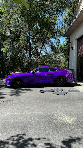 Transforming Vehicles into Art: The Iridescent Ford Mustang at TRON Auto Lab Draper