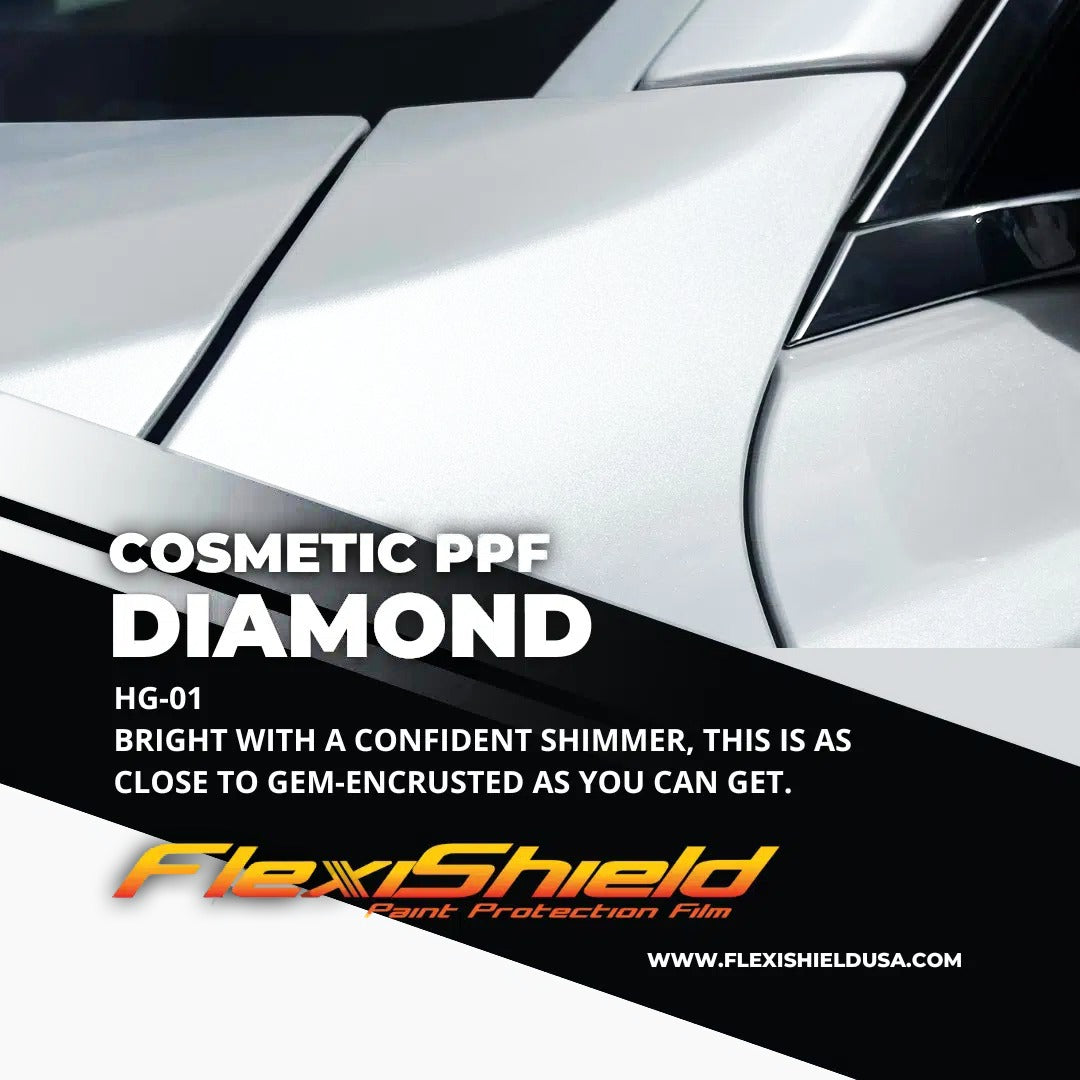 Gloss Diamond White Metallic by FlexiShield (HG-01)