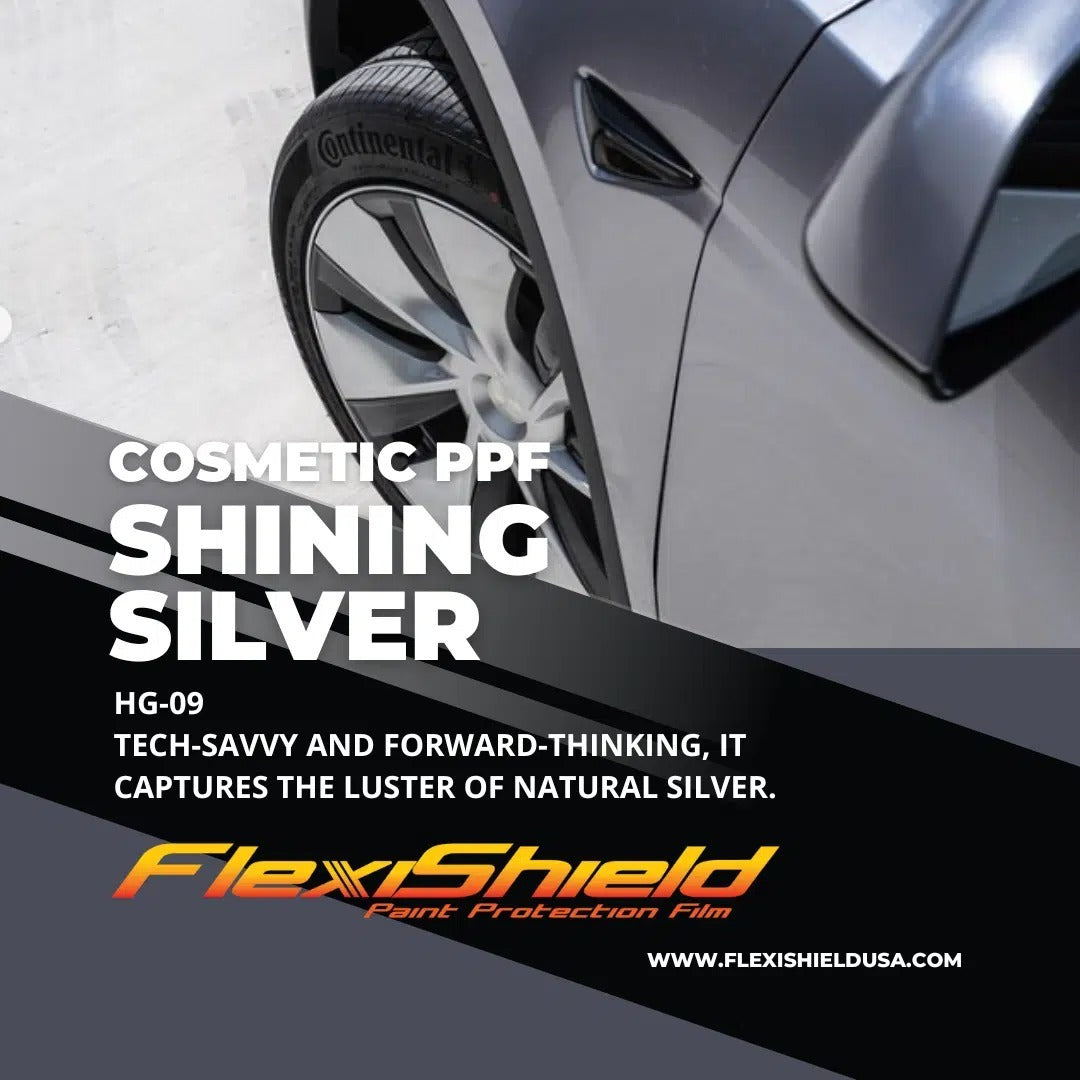 Gloss Shining Silver Metallic by FlexiShield (HG-09)