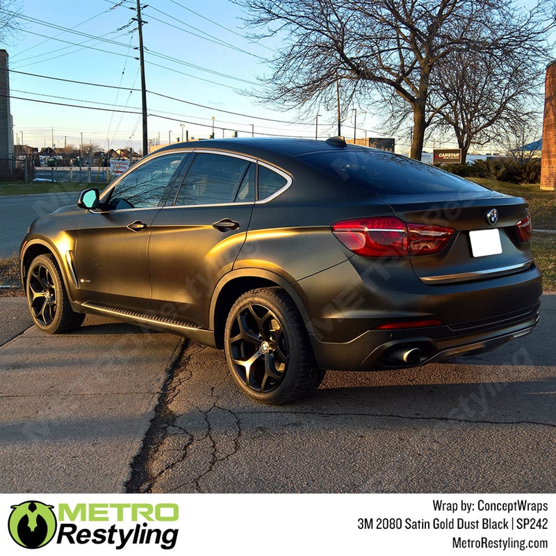 Satin Gold Dust Black by 3M (2080-SP242)