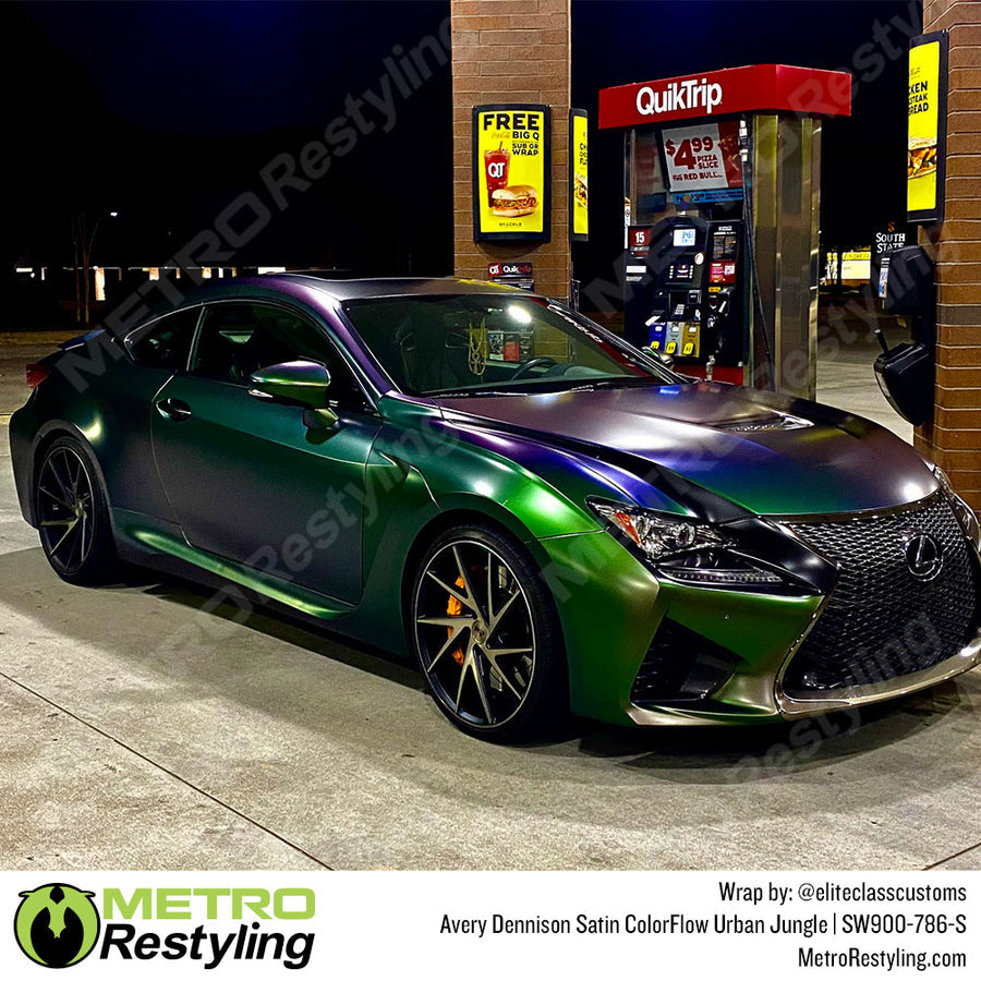 Satin Urban Jungle Silver / Green by Avery Dennison (SW900-786-S)