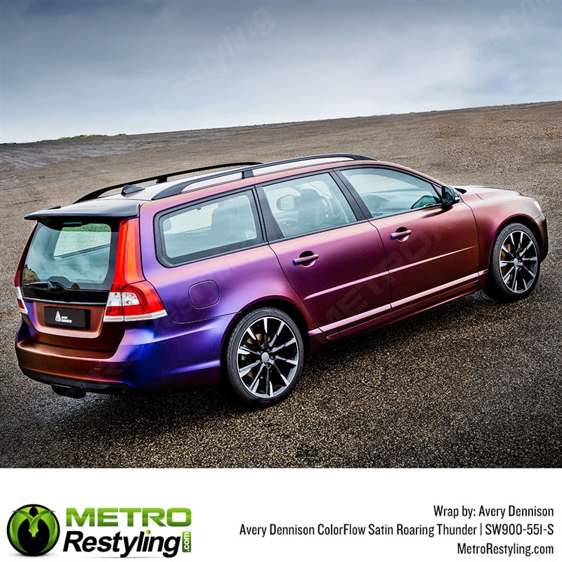 Satin Roaring Thunder Blue / Red by Avery Dennison (SW900-551-S)