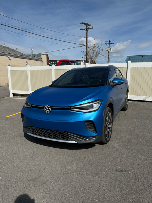 Unleash Your Style with TRON Auto Lab's Vinyl Wrap Service on the 2023 Volkswagen ID4 in Salt Lake City!