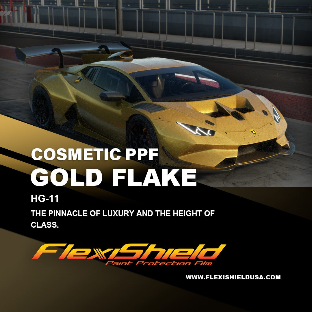 Gloss Gold Flake Metallic by FlexiShield (CL-12)