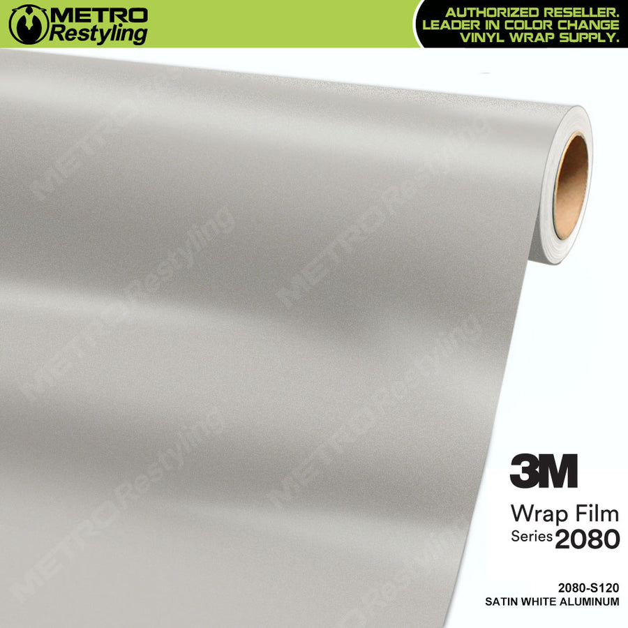 Satin White Aluminum by 3M (1080-S120)
