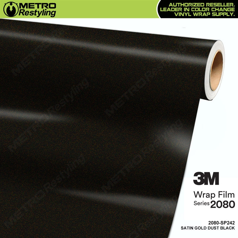 Satin Gold Dust Black by 3M (2080-SP242)