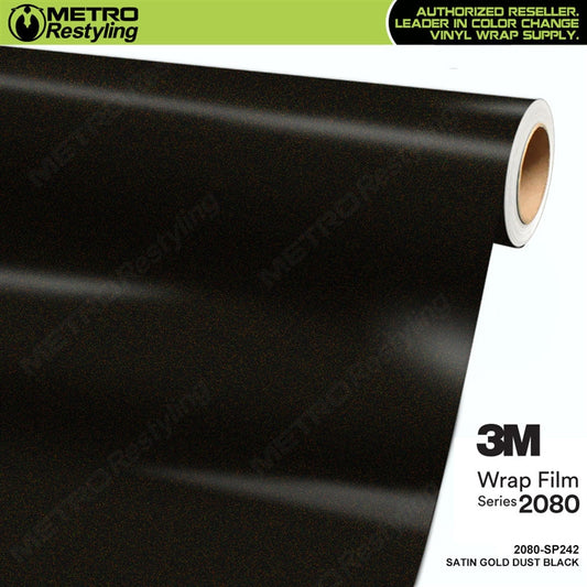 Satin Gold Dust Black by 3M (2080-SP242)