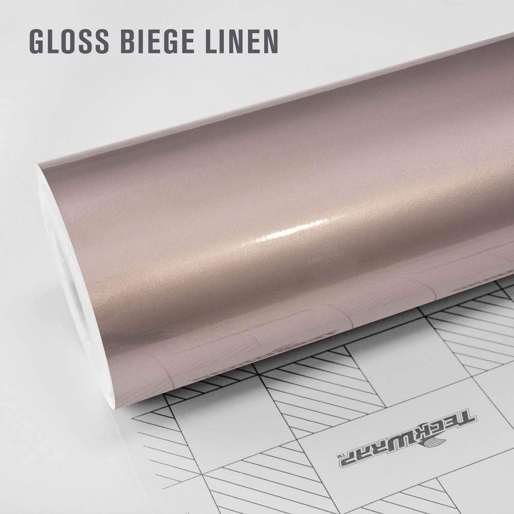 Gloss Metallic Biege Linen Sakura by TeckWrap (MT05G)