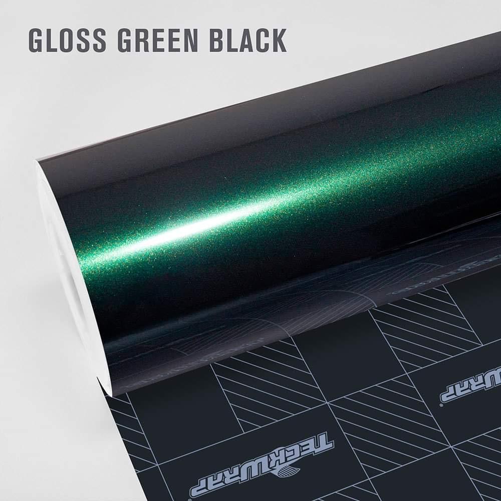 Gloss Metallic HD Green Black by TeckWrap (HM07-HD)