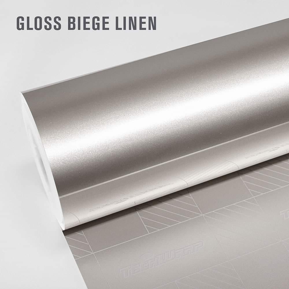 Gloss Metallic Biege Linen HD by TeckWrap (MT05-HD)