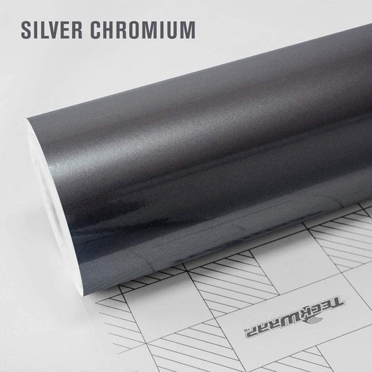 Gloss Metallic Silver Chromium by TeckWrap (RB11)