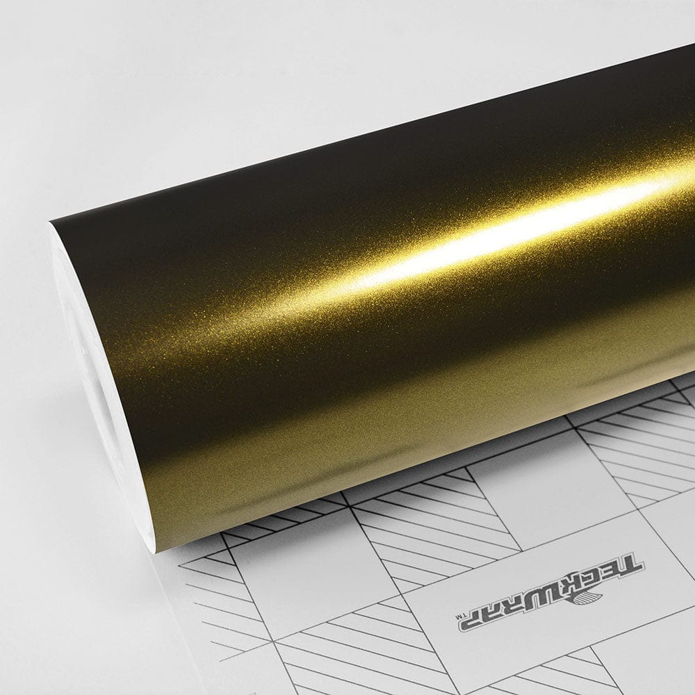 Satin Metallic Greenfinch Gold by TeckWrap (HM09)