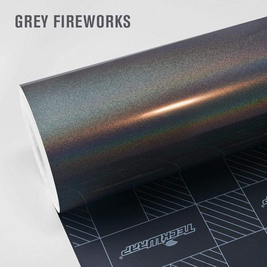 Gloss Super Glitter Grey Fireworks HD by TeckWrap (RCH02-HD)